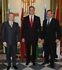 Iš dešinės į kairę: Estijos, Latvijos ir Lietuvos ambasadoriai